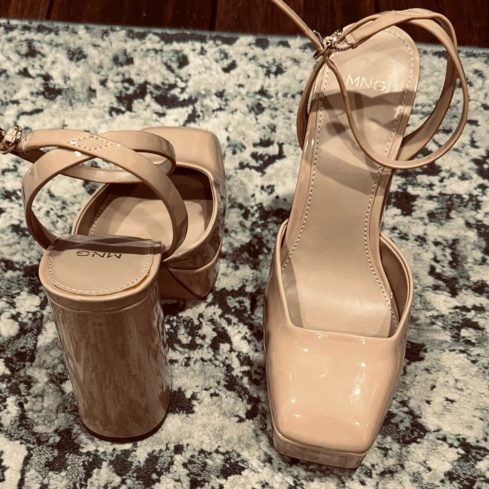 MANGO MNG BLOCK HEEL SHOE